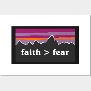 faith > fear Posters and Art